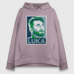 Толстовка оверсайз женская Luka Doncic obey, цвет: сиреневый