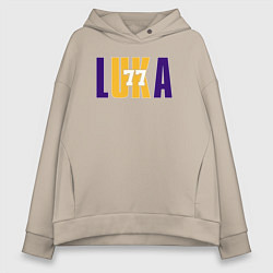 Толстовка оверсайз женская Lakers Luka, цвет: миндальный
