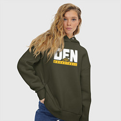 Толстовка оверсайз женская Denver Basketball, цвет: хаки — фото 2