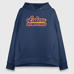 Толстовка оверсайз женская Basketball LA Lakers, цвет: тёмно-синий