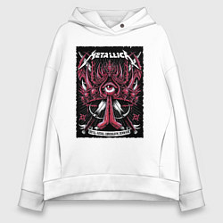 Женское худи оверсайз Metallica - royal arena Denmark
