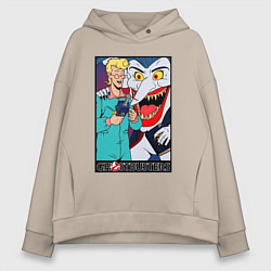 Женское худи оверсайз Ghostbusters - Egon and goblin