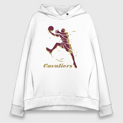 Толстовка оверсайз женская Baller Cavaliers, цвет: белый