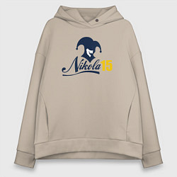 Толстовка оверсайз женская Nikola 15, цвет: миндальный