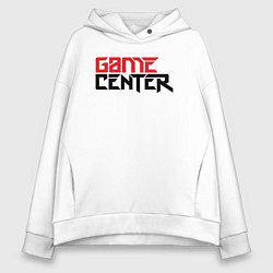 Толстовка оверсайз женская Игровой центр, цвет: белый