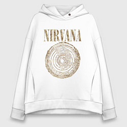 Толстовка оверсайз женская Nirvana Circles of hell, цвет: белый