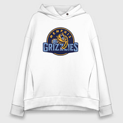 Толстовка оверсайз женская Memphis Grizzlies - NBA, цвет: белый