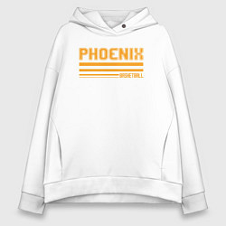 Толстовка оверсайз женская USA Phoenix Suns, цвет: белый