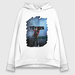Толстовка оверсайз женская Tears in the rain, цвет: белый