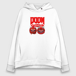 Женское худи оверсайз Doom кака демон