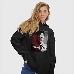 Толстовка оверсайз женская Тайлер и Джек, цвет: черный — фото 2