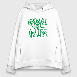 Толстовка оверсайз женская Tag grove street 4 life, цвет: белый