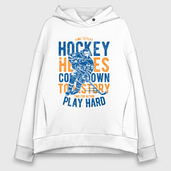 Женское худи оверсайз Хоккеист