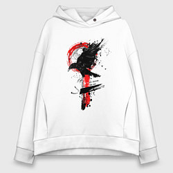 Женское худи оверсайз Ворон