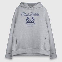 Женское худи оверсайз Delite club