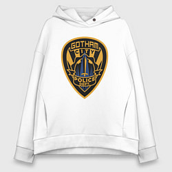 Толстовка оверсайз женская Gotham city police, цвет: белый