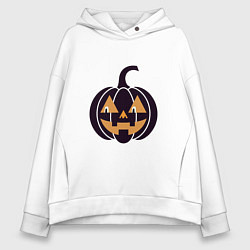 Женское худи оверсайз Тыква Джек фонарь Хэллоуин