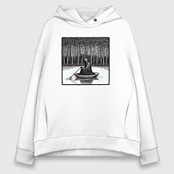 Женское худи оверсайз Призрак в лодке