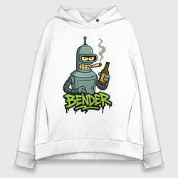 Женское худи оверсайз Bender with beer