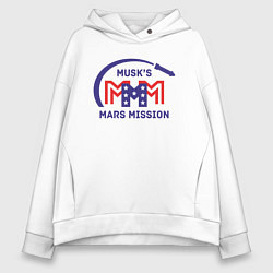 Женское худи оверсайз Миссия на Марс Маска