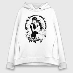 Женское худи оверсайз Свадьба аниме