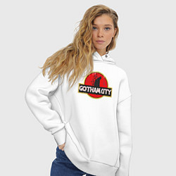 Толстовка оверсайз женская Gotham city park, цвет: белый — фото 2