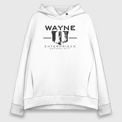 Толстовка оверсайз женская Wayne enterprices, цвет: белый