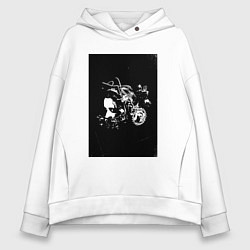 Толстовка оверсайз женская Фильм Пила, цвет: белый