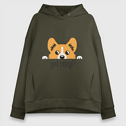 Женское худи оверсайз Got Corgi