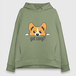 Женское худи оверсайз Got Corgi