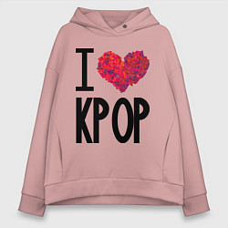 Женское худи оверсайз I love kpop