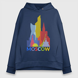 Женское худи оверсайз Moscow Colors