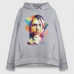 Женское худи оверсайз Kurt Cobain: Colors