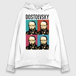Толстовка оверсайз женская Dostoevsky, цвет: белый