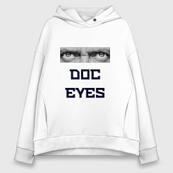 Толстовка оверсайз женская Doc Eyes, цвет: белый