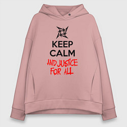 Женское худи оверсайз Keep Calm & Justice For All