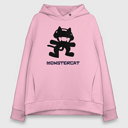 Толстовка оверсайз женская Monstercat, цвет: светло-розовый