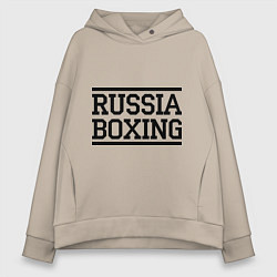 Женское худи оверсайз Russia boxing