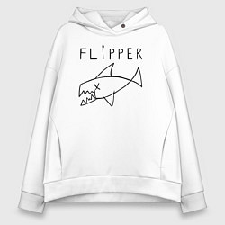 Толстовка оверсайз женская Flipper, цвет: белый