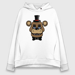 Толстовка оверсайз женская Freddy FNAF, цвет: белый