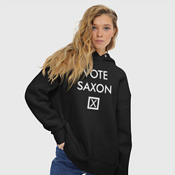 Толстовка оверсайз женская Vote Saxon, цвет: черный — фото 2
