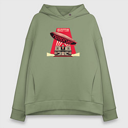 Толстовка оверсайз женская LZ: Mothership, цвет: авокадо