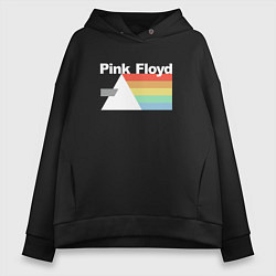 Толстовка оверсайз женская Pink Floyd, цвет: черный