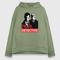 Женское худи оверсайз True Detective