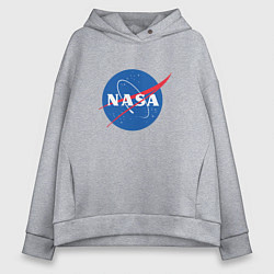 Женское худи оверсайз NASA: Logo