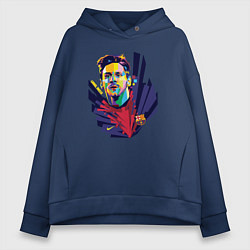 Женское худи оверсайз Messi Art