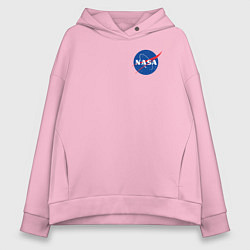 Толстовка оверсайз женская NASA, цвет: светло-розовый