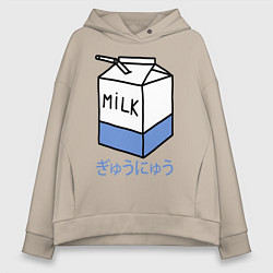 Женское худи оверсайз White Milk