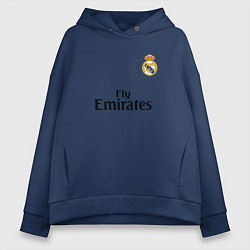 Женское худи оверсайз Real Madrid: Fly Emirates