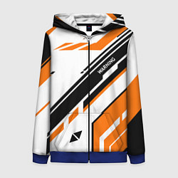 Толстовка на молнии женская CS:GO Asiimov P90 Style, цвет: 3D-синий